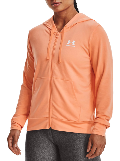 Mikina Under Armour Rival Terry Full-Zip Hoodie Oranžová | 1369853-868