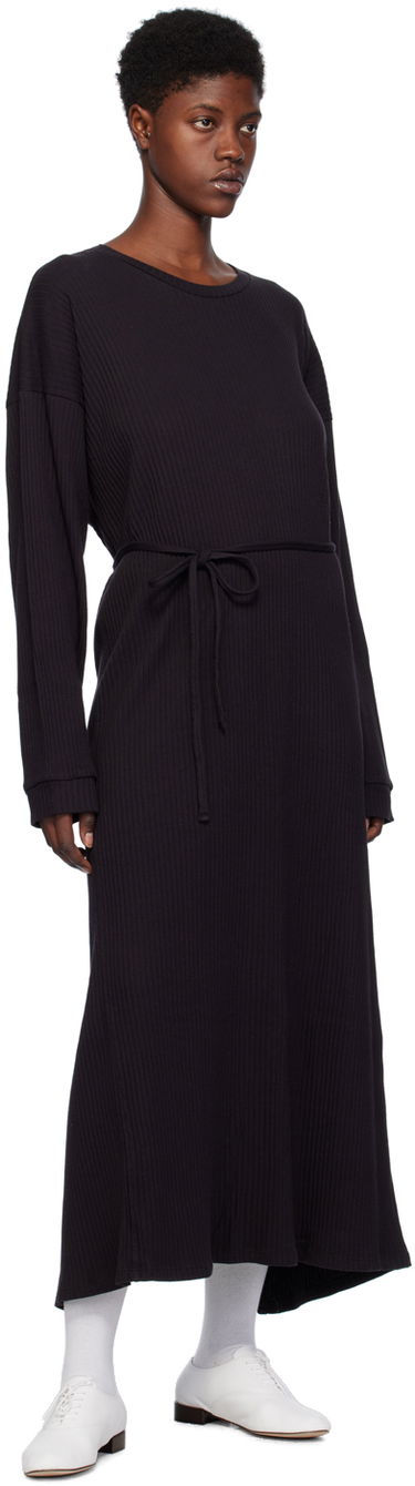 Šaty Baserange Kaftan Midi Dress Čierna | DRSH-RIB-000, 3