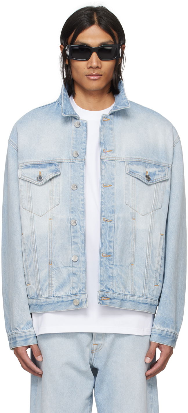 Bunda VETEMENTS VTMNTS Embroidered Denim Jacket Modrá | VL20JA560L, 0