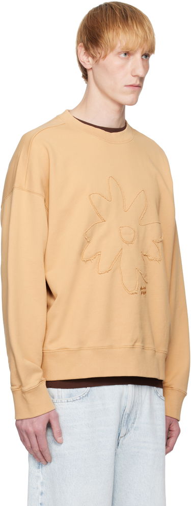 Sveter MAISON KITSUNÉ Maison Kitsuné Crafted Daisy Oversize Sweatshirt Béžová | OM00306KM0001, 1
