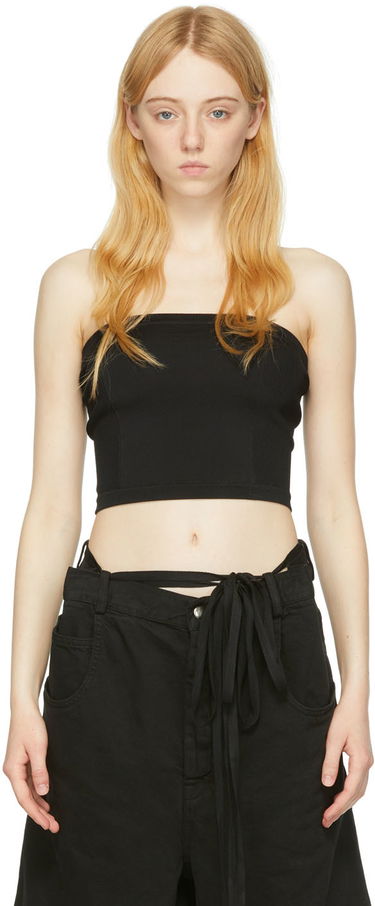 Tielko Ann Demeulemeester Mimi Tube Top Čierna | 2201-W-KN45-258-099, 0