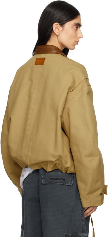 Bunda Acne Studios Acne Studios Double Cotton Twill Jacket Béžová | B90806-, 2