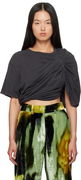 Collina Strada Draped T-Shirt
