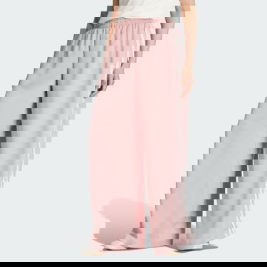 Nohavice adidas Originals adidas Originals Satin Wide Leg Pants with Ruffle 3-Stripes Ružová | KC8815, 0