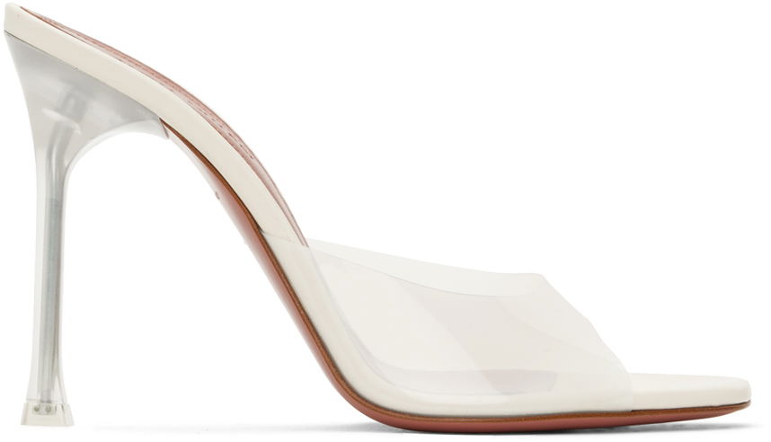 Amina Muaddi Alexa Glass Slipper 105 Heeled Sandals