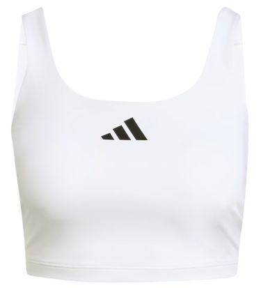 Podprsenka adidas Performance Power Light Support Training Crop Top Biela | JZ6028, 2