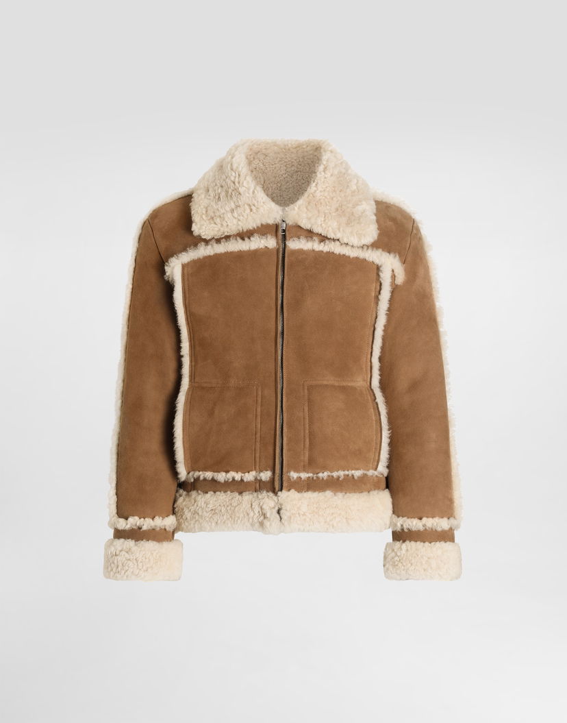 Bunda Dolce & Gabbana Dolce & Gabbana Sheepskin Jacket Hnedá | G9BQNLFUP91M0453