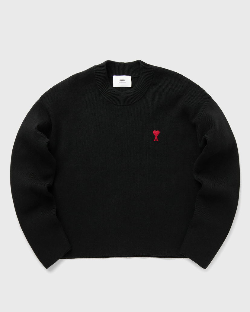 Sveter AMI Paris Crewneck Čierna | UKS046.KN0042-001