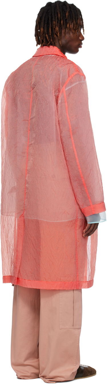 Pláštenka Dries Van Noten Dries Van Noten Crinkled Organza Coat Červená | 251-020211-1277, 2