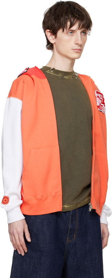 Mikina BAPE Shark Full Zip Hoodie Oranžová | 001ZPK701307M, 1