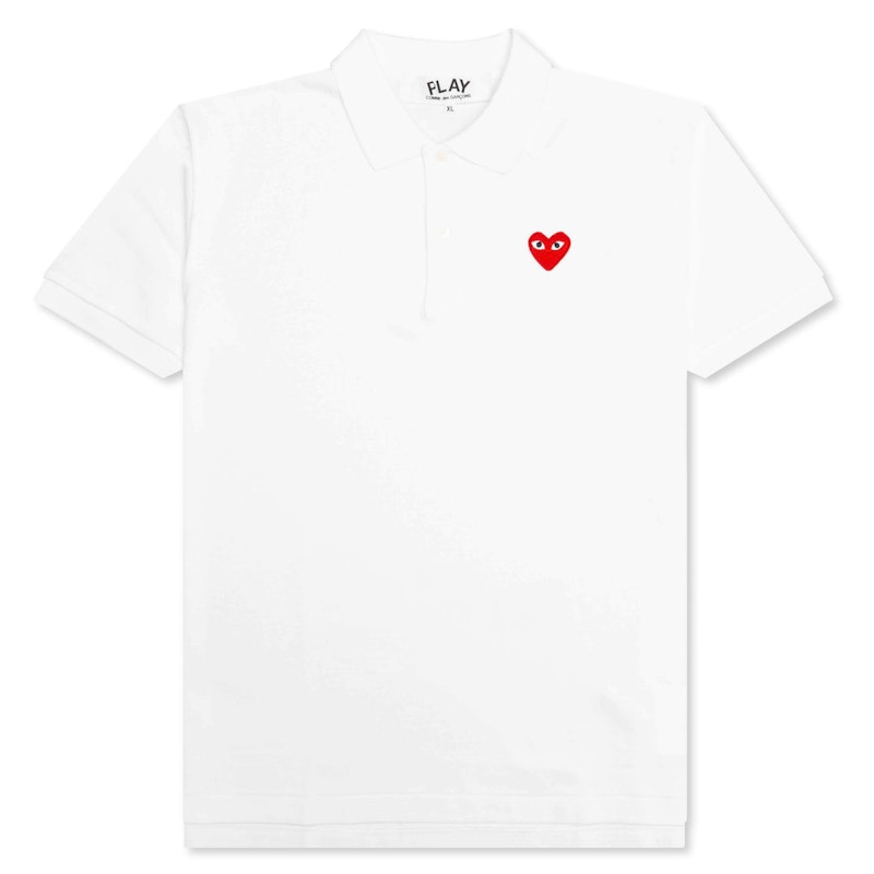 Polo tričko Comme des Garçons Emblem Polo Biela | AZ-T006-051-5 / P1T006-5