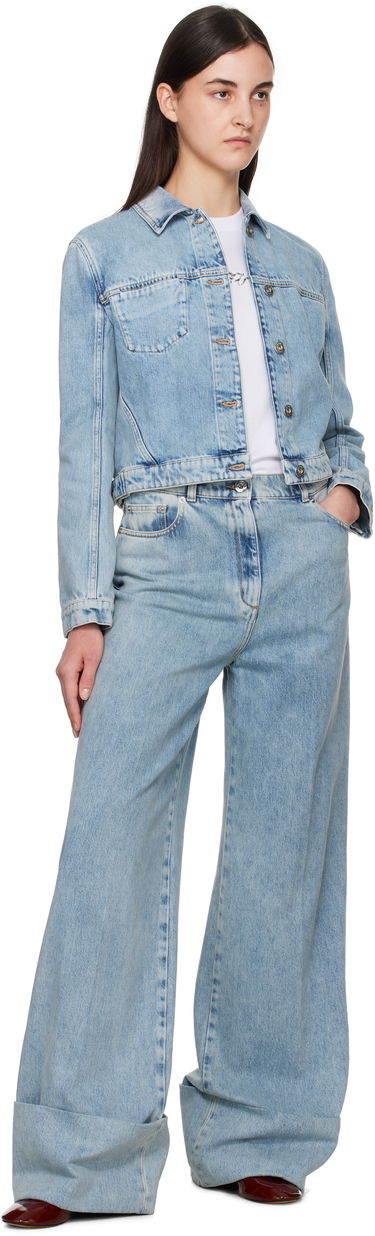 Džínsy LANVIN Lanvin Wide-Leg Jeans Modrá | RW-TR0310-D087-P25, 3