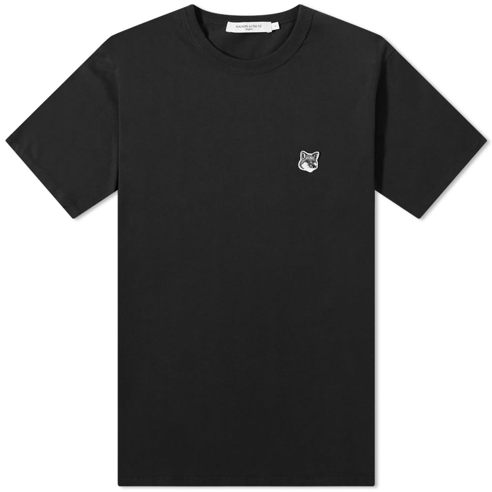 Tričko MAISON KITSUNÉ Fox Head Patch Classic Tee Čierna | GM00118KJ0008-P199, 0