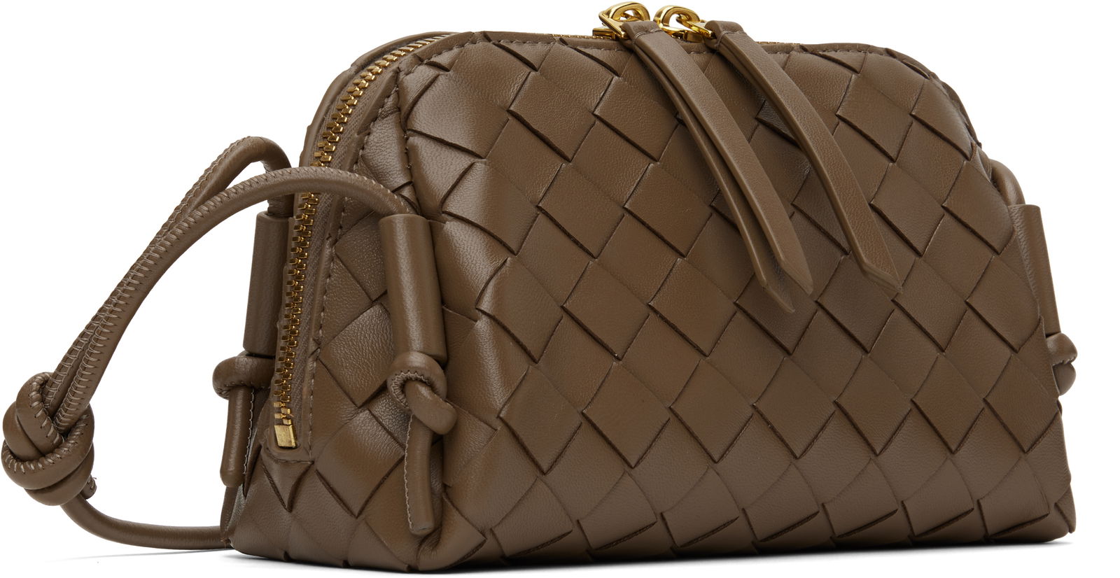 Intrecciato Leather Shoulder Bag