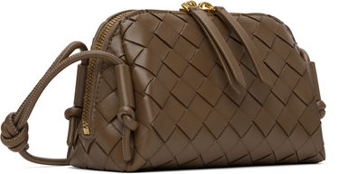 Taška cez rameno Bottega Veneta Intrecciato Leather Shoulder Bag Čierna | 794258 VCPP1, 4