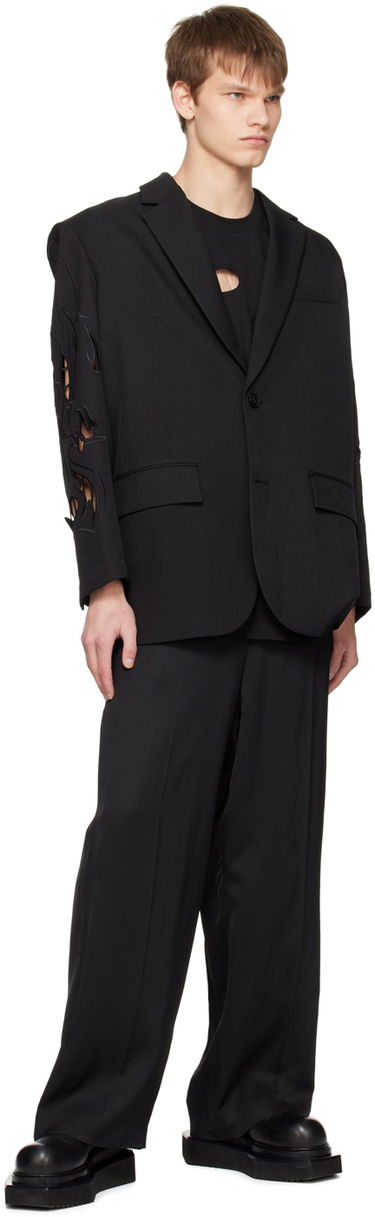 Bunda Feng Chen Wang Feng Chen Wang Phoenix Cutout Blazer Čierna | FUS15JK07, 3