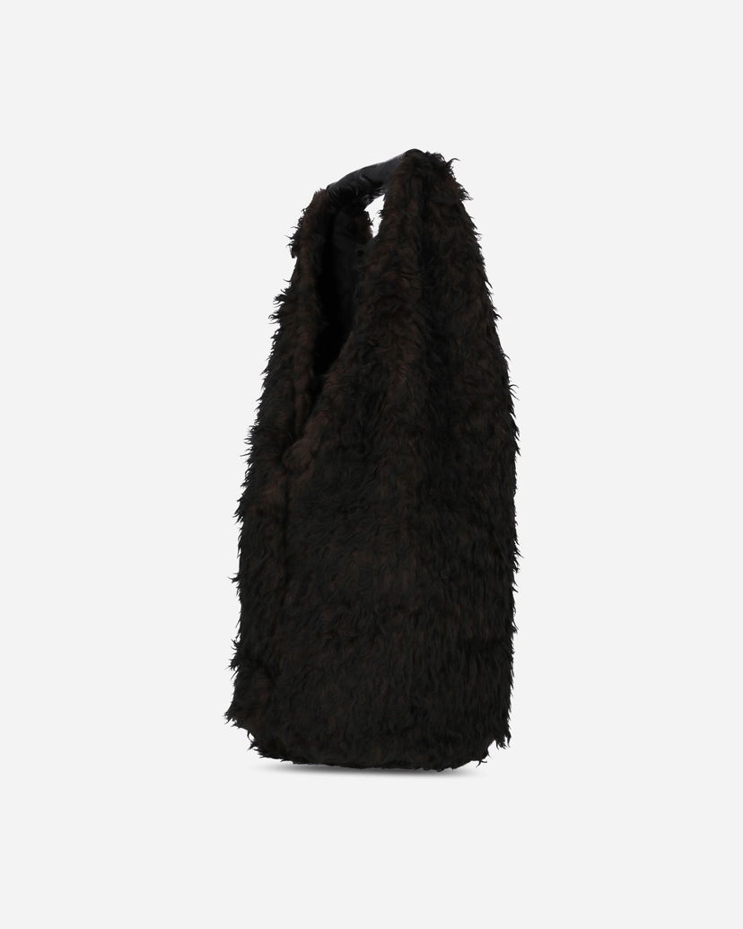 Taška cez rameno OUR LEGACY Faux Fur Shoulder Bag Čierna | A4258DO 001