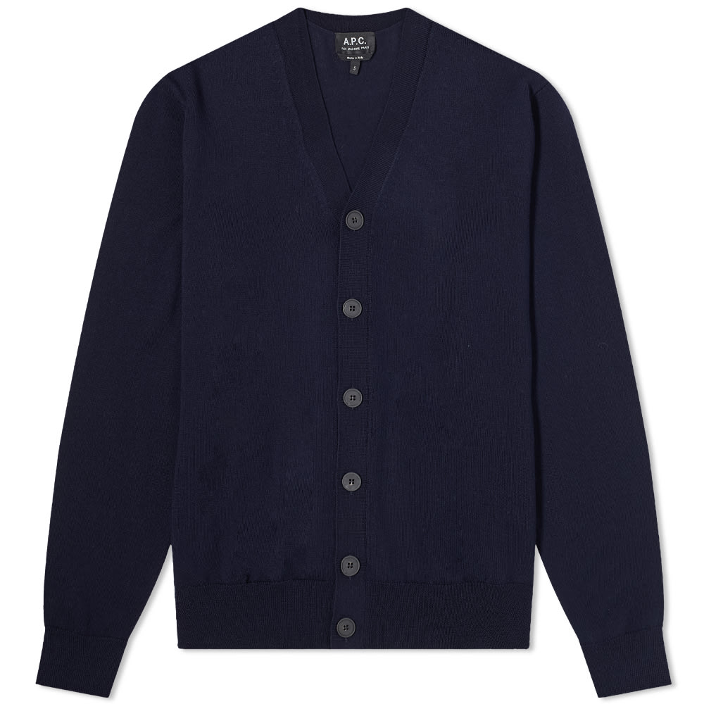 Sveter A.P.C. Samuel Knit Cardigan Navy | WVAWM-H22172-IAK, 0