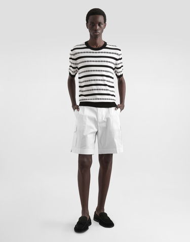 Sveter Dolce & Gabbana Dolce & Gabbana Silk Crew-Neck Pullover with Logo Stripes Rôznofarebný | GXX03TJBSN5W1001, 1