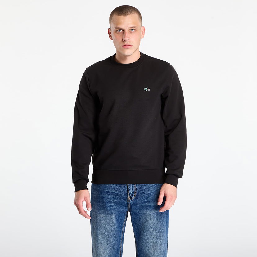 Mikina Lacoste Sweatshirt Sweatshirt Black Čierna | SH5127 031