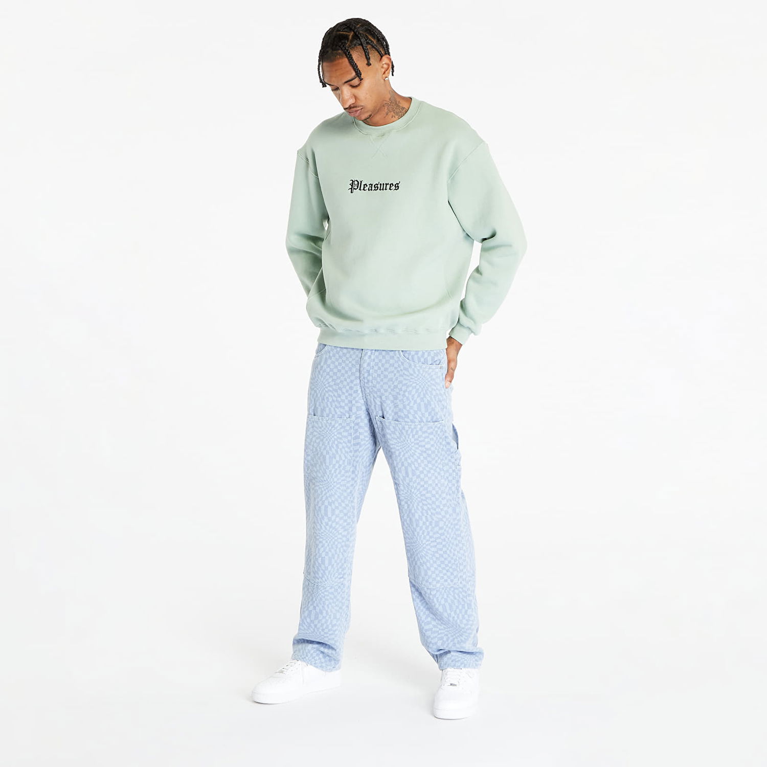 Mikina Pleasures Recipe Crewneck Mint Zelené | P23F021 MINT, 1