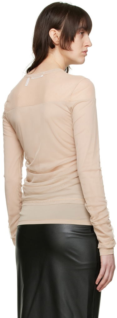 Tričko Helmut Lang Helmut Lang Long Sleeve T-Shirt Béžová | L04HW514, 2
