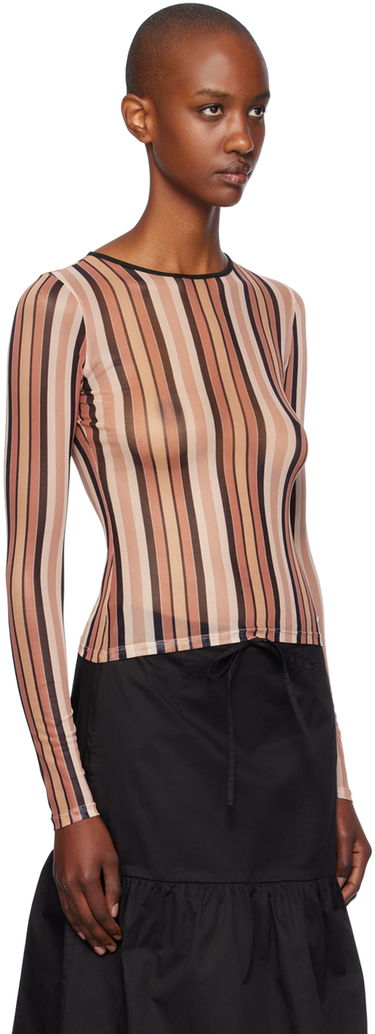 Tričko Miaou Miaou Striped Long Sleeve T-Shirt Rôznofarebný | 7029PM2SST, 1