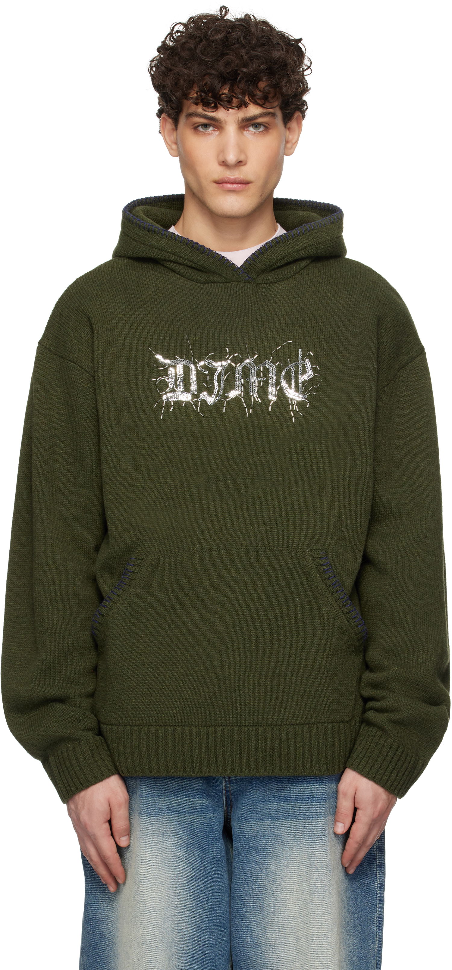 Mikina Dime Wool Hoodie Zelené | DIMEHO2412ARM, 0