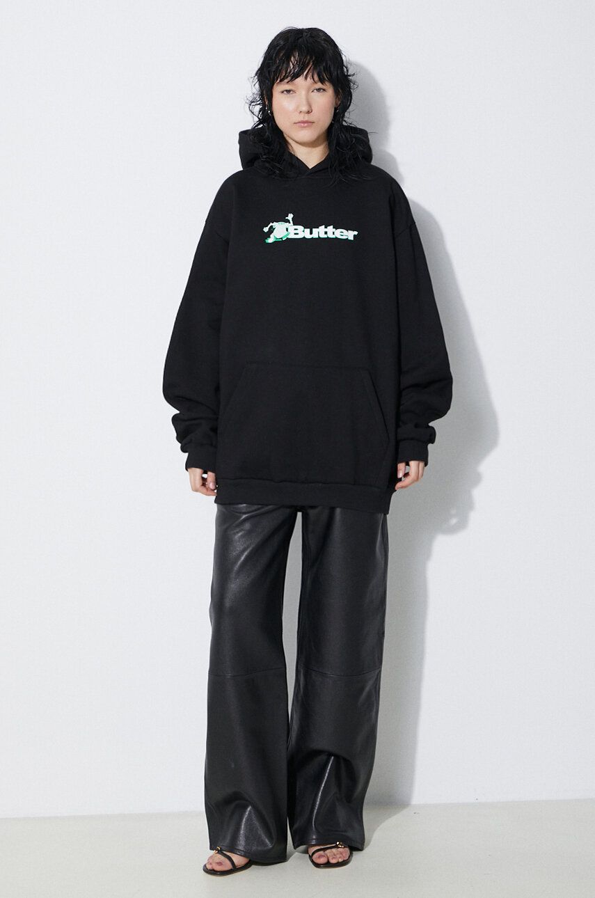 Mikina Butter Goods Hoodie With Print Čierna | BGQ1241803, 1
