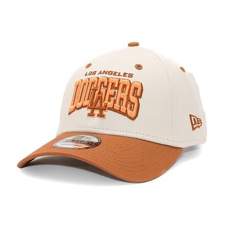 9FORTY MLB White Crown Los Angeles Dodgers Off White / Caramel Brown One Size