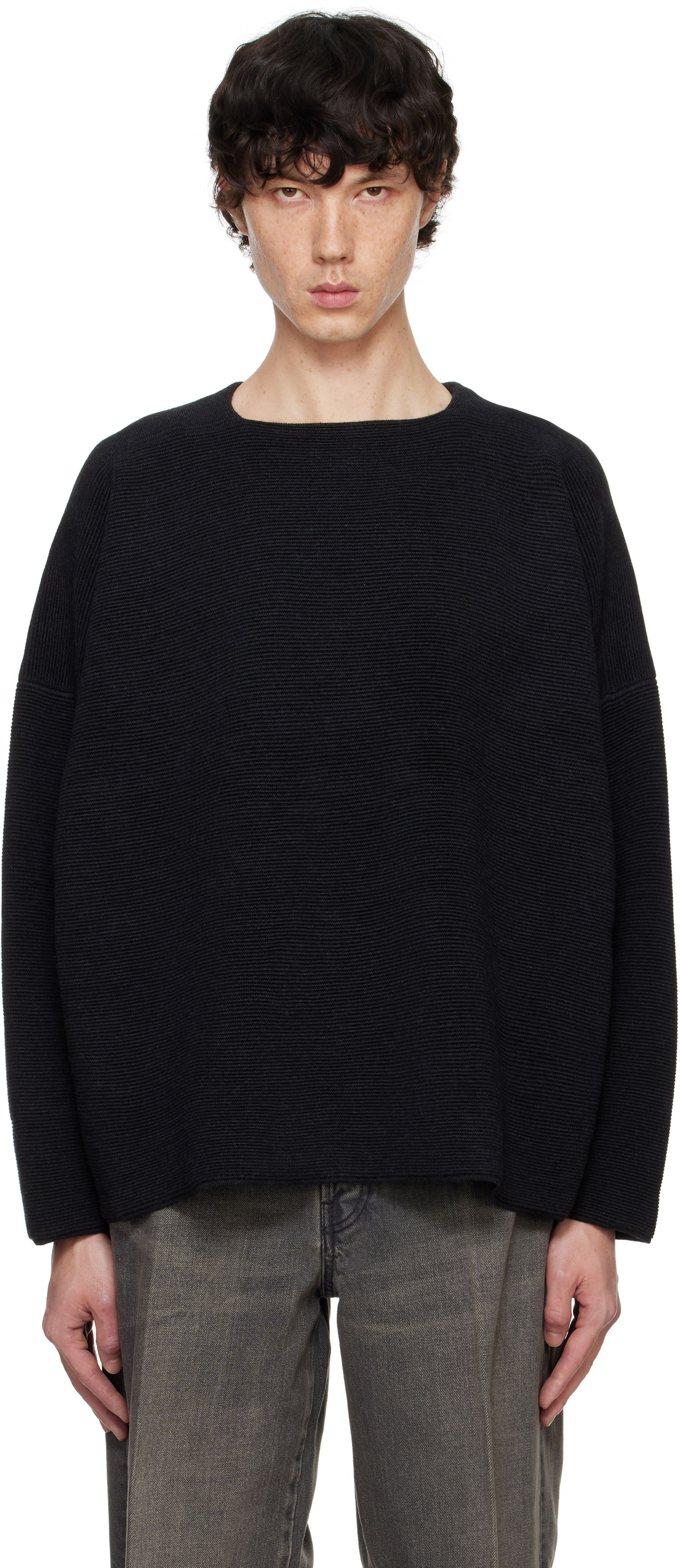Sveter Fear of God Straight Neck Sweater Čierna | FG820-2302MER, 0
