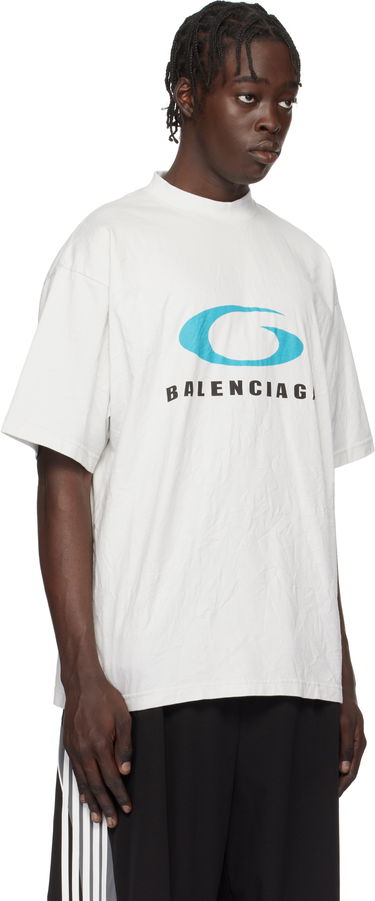 Tričko Balenciaga Logo T-Shirt Biela | 764235-TRVC2-9059, 1