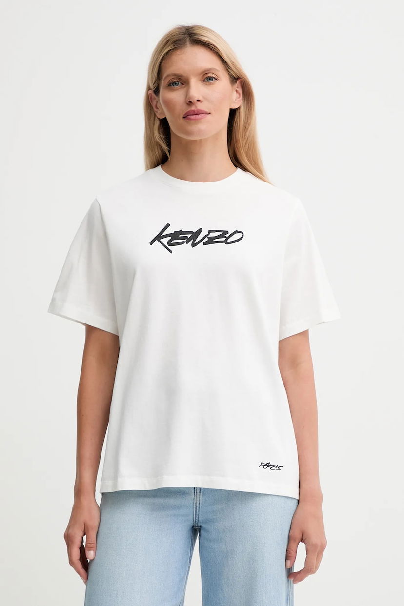 Tričko KENZO Kenzo x Futura T-Shirt Biela | FF62TS5544SG