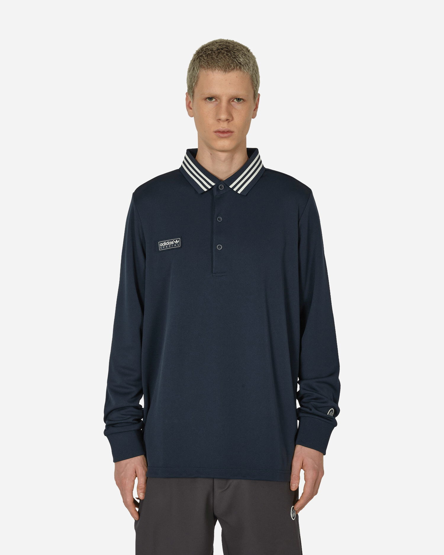 Polo tričko adidas Originals SPZL Longsleeve Polo Night Navy Navy | IN6759 001, 0