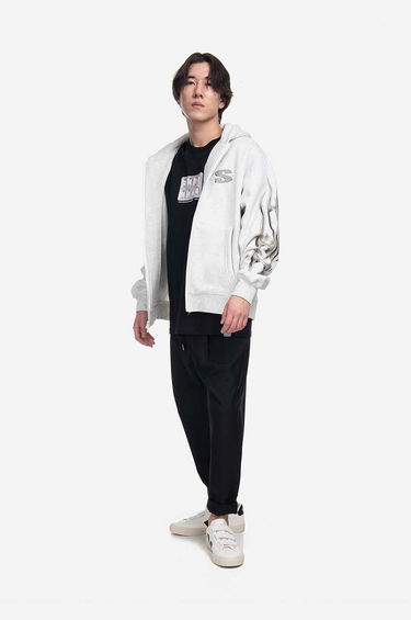 Mikina Stampd Hoodie with Graphic Print Šedá | SLA.M3106HD, 1