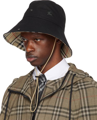 Klobúk Burberry Burberry Check Brim Gabardine Bucket Hat Béžová | 8112364, 3