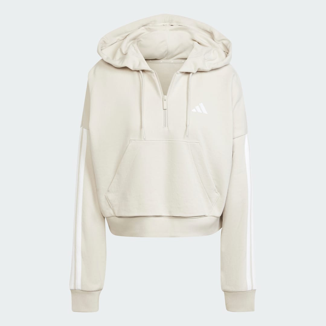 3-Stripes French Terry Quarter-Zip Hoodie