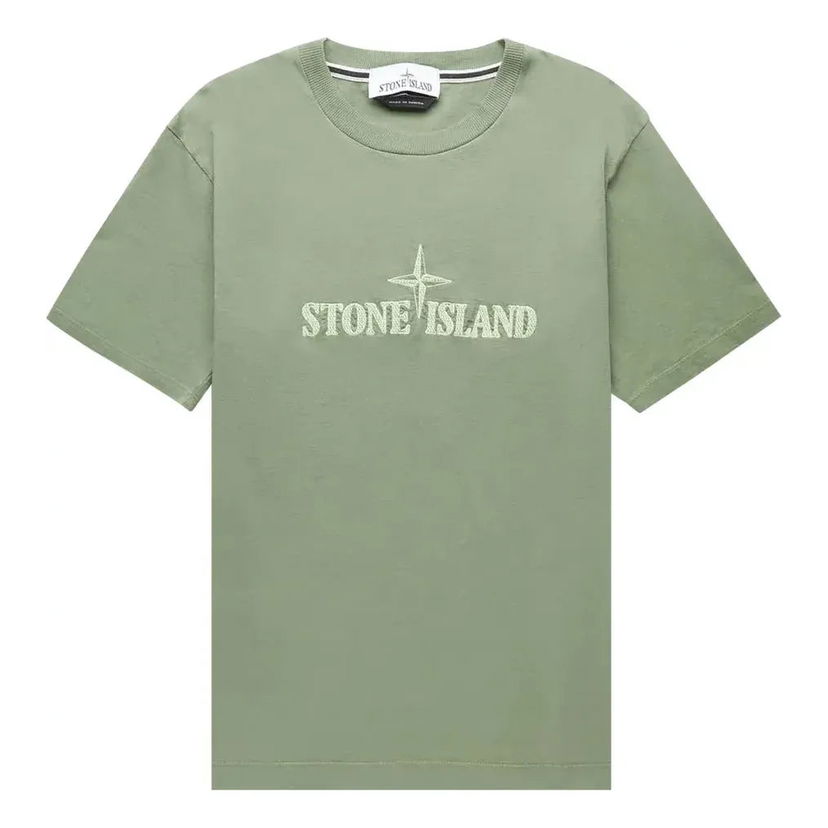 Tričko Stone Island Stitches Two T-Shirt Zelené | 781521579-V0055