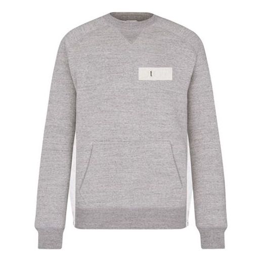 Sveter Dior DIOR x Sacai Crossover FW21 Logo Sweatshirt Šedá | 213J643A0750-C880