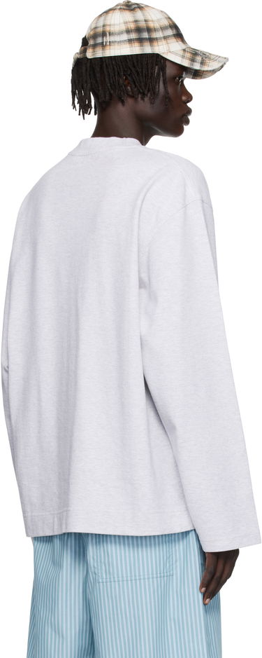 Tričko Acne Studios Acne Studios Embroidered-Logo T-Shirt Šedá | CL0369-, 2