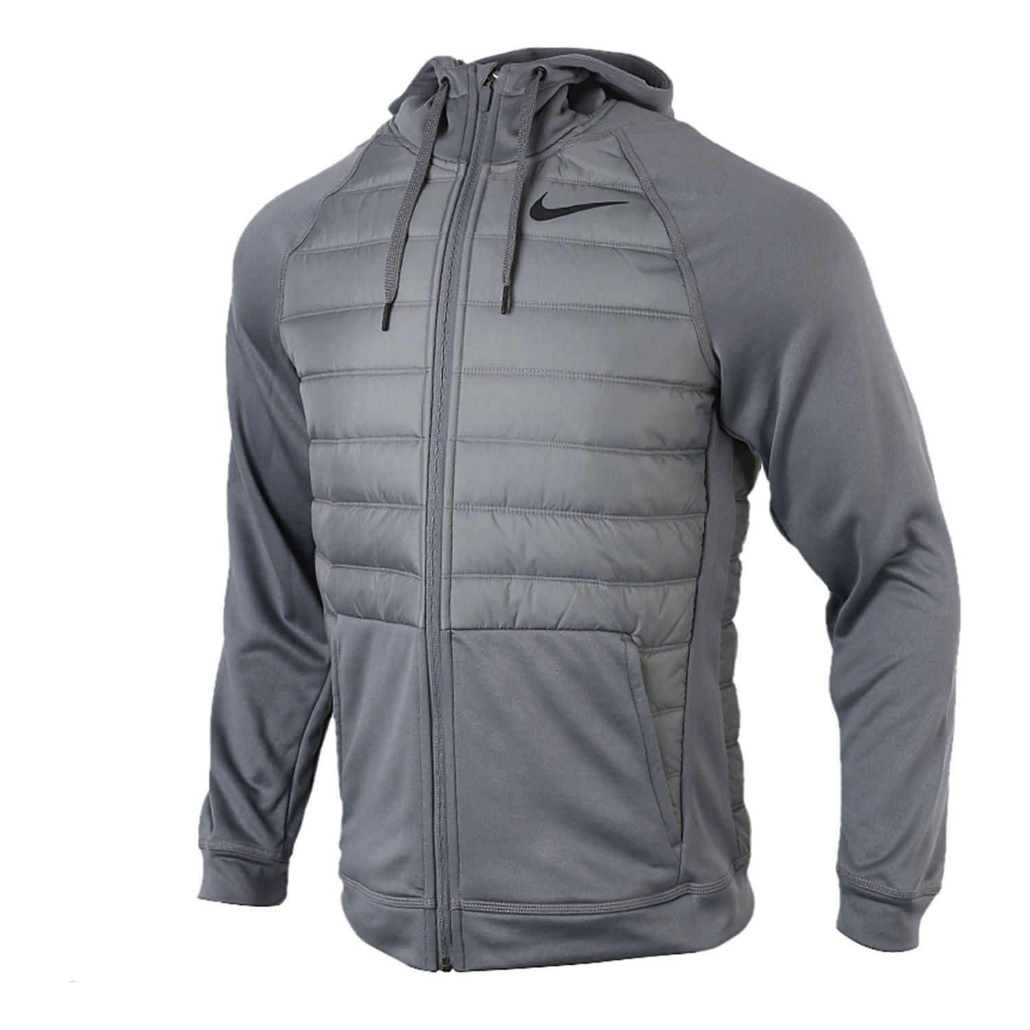 Bunda Nike Therma Dri-FIT Cardigan Fleece Lined Training Hoodie Šedá | BV6299-084, 0