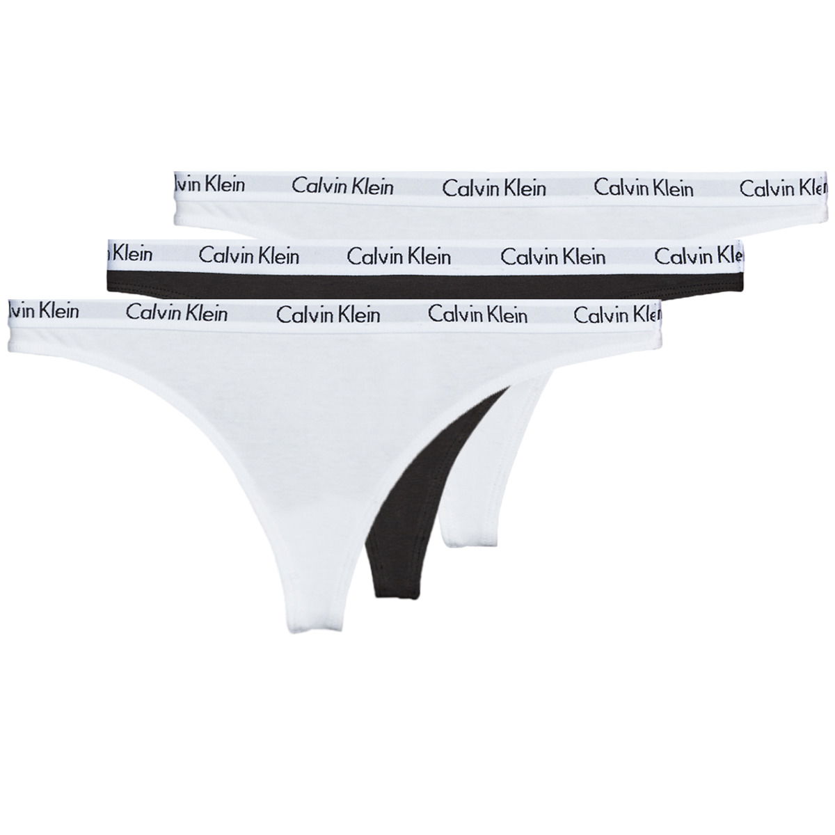 Nohavičky CALVIN KLEIN CAROUSEL THONG X 3 Biela | 000QD3587E-WZB-NOOS, 0