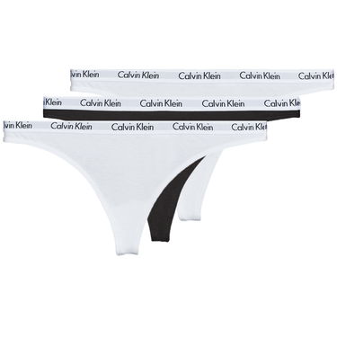 Nohavičky CALVIN KLEIN CAROUSEL THONG X 3 Biela | 000QD3587E-WZB-NOOS, 0
