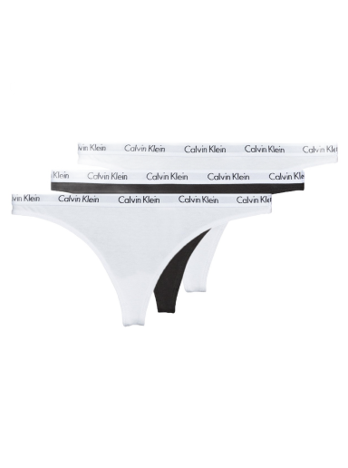 Nohavičky CALVIN KLEIN CAROUSEL THONG X 3 Biela | 000QD3587E-WZB-NOOS