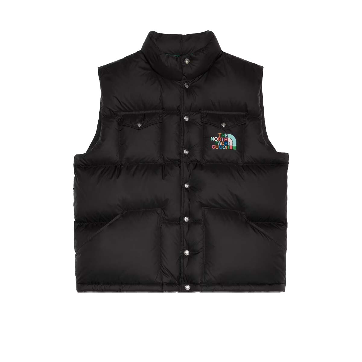 Vesta Gucci The North Face x Down Vest Black Čierna | 670654 XAAEO 1000, 0