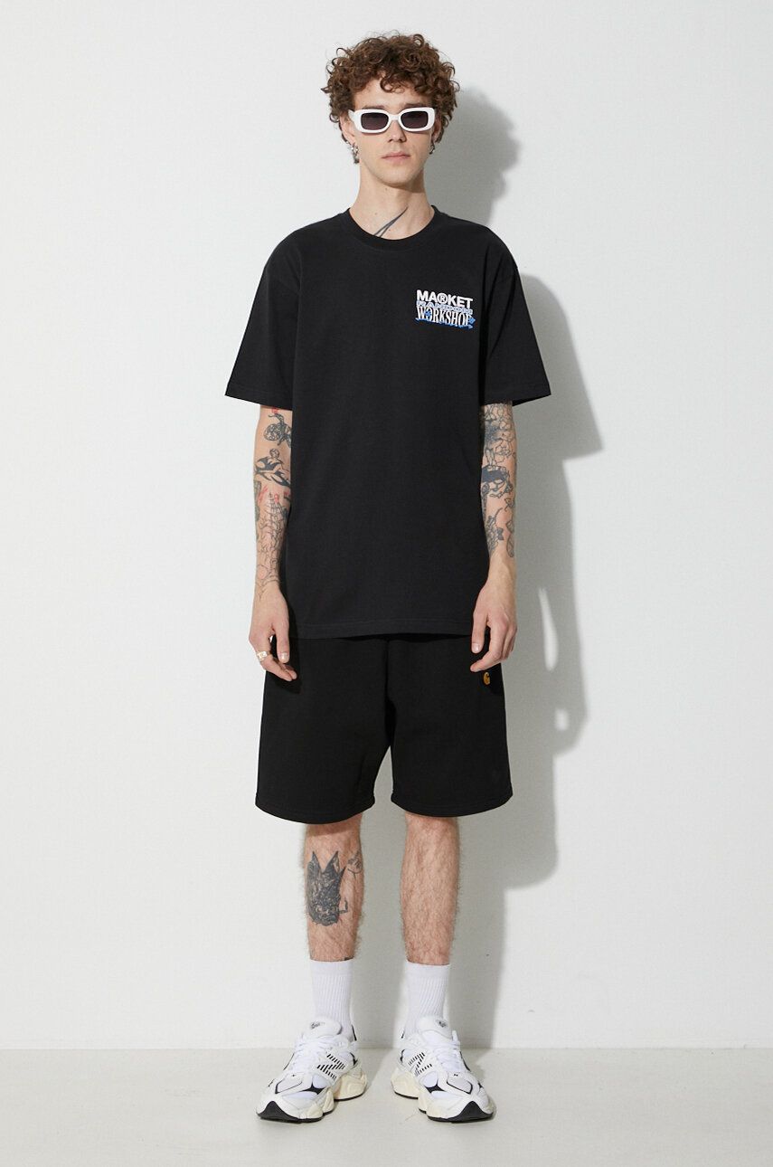 Tričko MARKET Printed T-Shirt Čierna | 399001473, 1