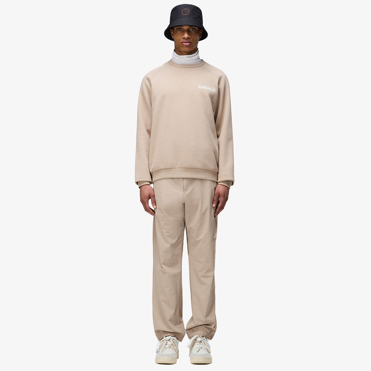 Mikina Napapijri Crewneck Sweatshirt Béžová | NP0A4HZZN1I1, 0