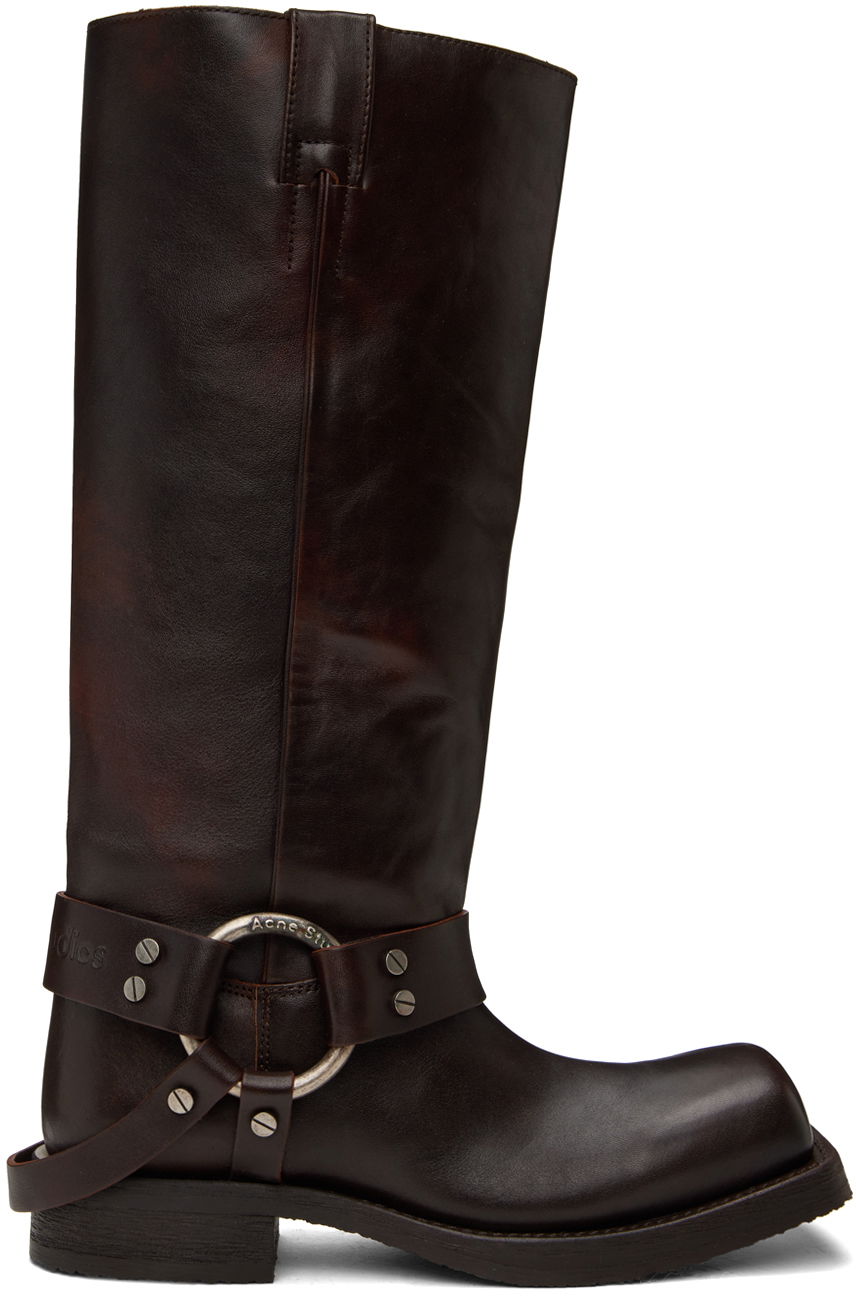 Oblečenie Acne Studios Acne Studios Stirrup High Boots Hnedá | AD0763-, 0