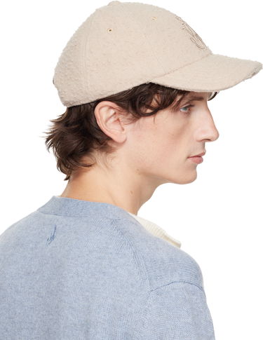 Šiltovka JW Anderson JW Anderson Fleece Embroidered Logo Baseball Cap Béžová | AC0409-FA0468, 2