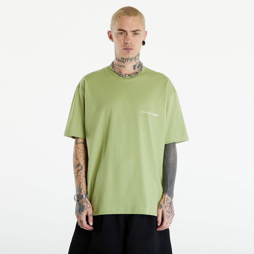 Tričko Comme des Garçons SHIRT T-Shirt Knit Khaki Zelené | FM-T026 Khaki